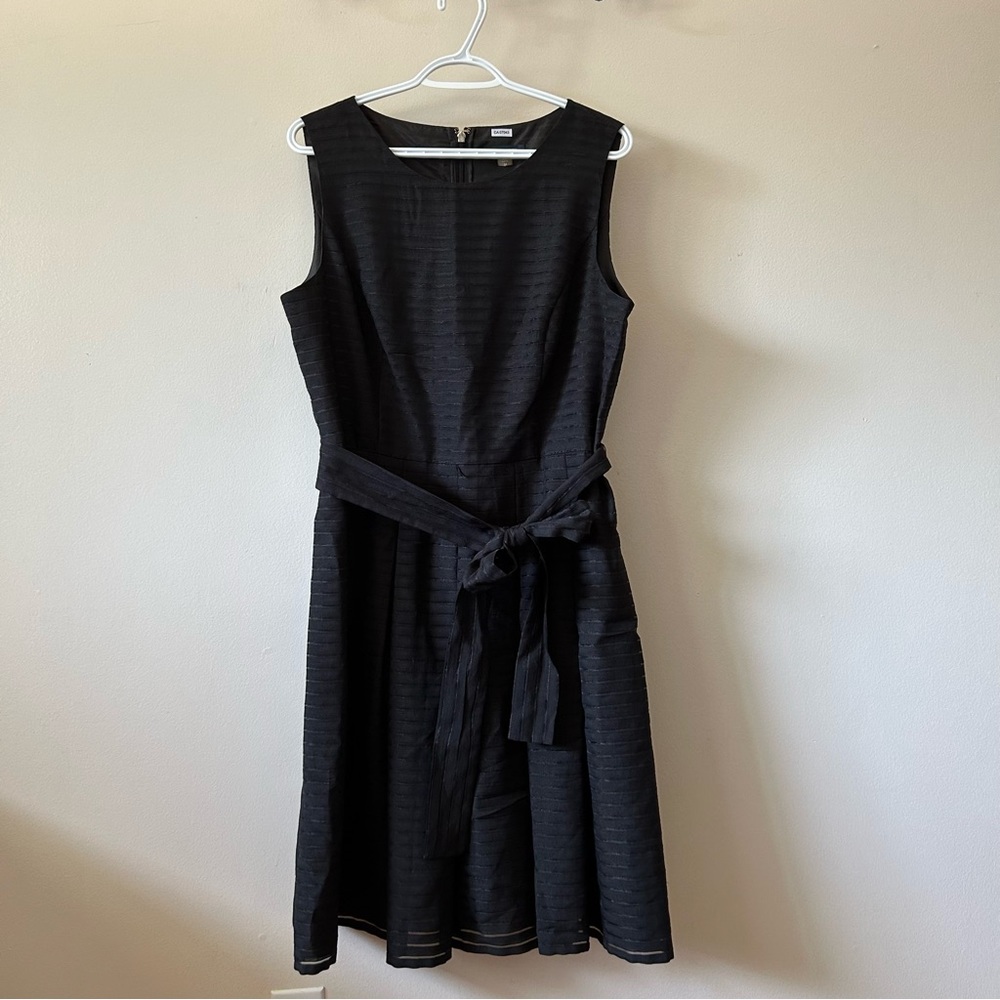 Tommy Hilfiger Black Striped A-Line Dress